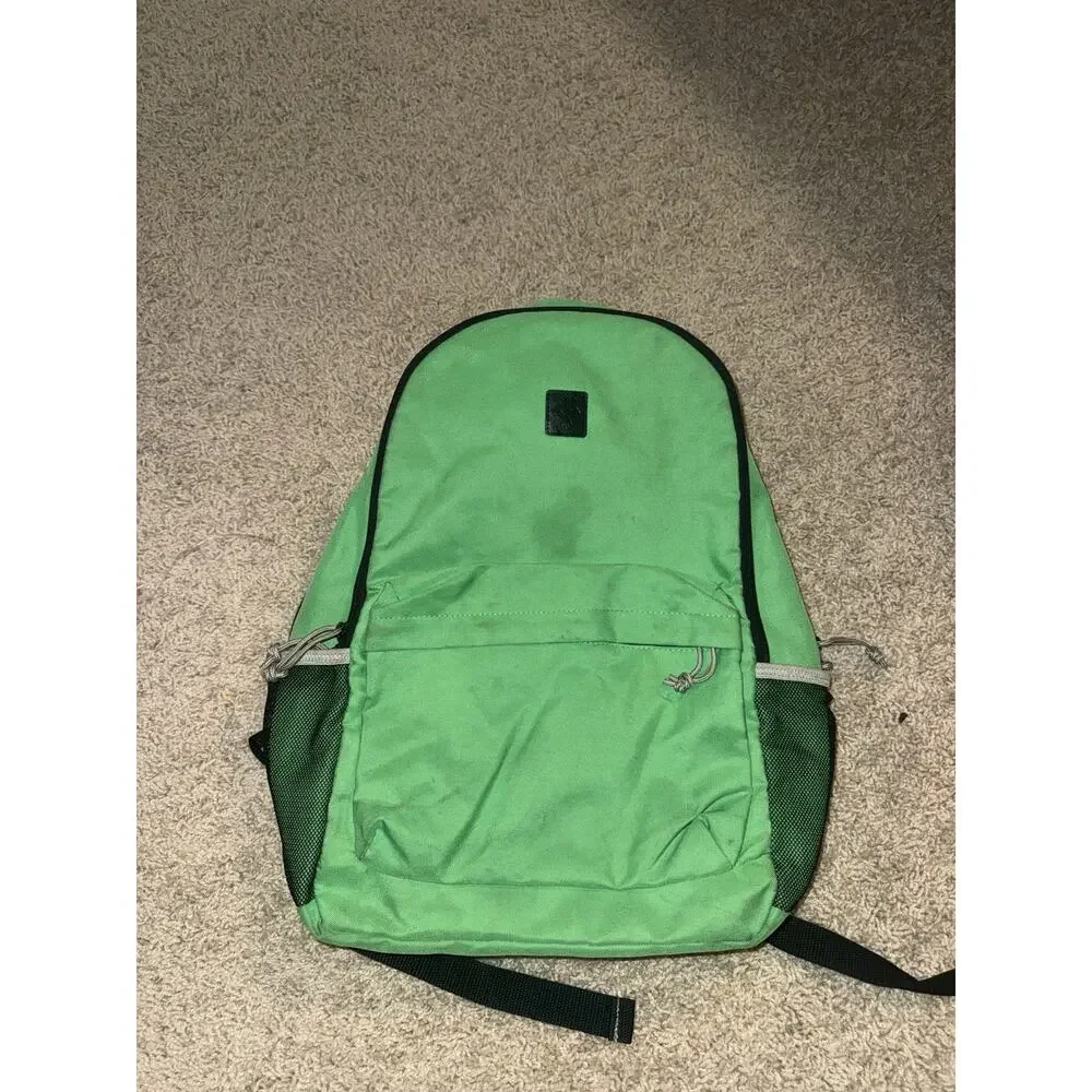 Green Canvas Backpack School Book Bag Laptop Travel Daypack